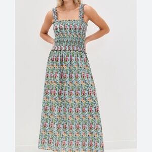 NWT Hill House Azalea Maxi Sz S Geranium Stripe